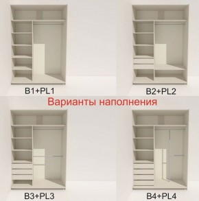 Шкаф-купе 1400 серии SOFT D8+D2+B2+PL4 (2 ящика+F обр.штанга) профиль «Графит» в Ялуторовске - yalutorovsk.ok-mebel.com | фото 6