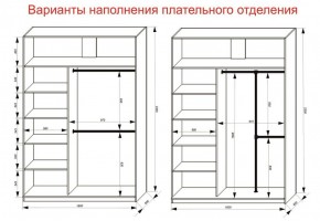 Шкаф-купе 1600 серии SOFT D1+D3+B2+PL1 (2 ящика+1штанга) профиль «Графит» в Ялуторовске - yalutorovsk.ok-mebel.com | фото 7