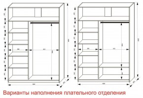 Шкаф-купе 1600 серии SOFT D8+D2+B2+PL4 (2 ящика+F обр.штанга) профиль «Капучино» в Ялуторовске - yalutorovsk.ok-mebel.com | фото 5