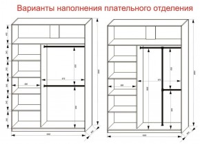 Шкаф-купе 1600 серии SOFT D8+D2+B2+PL4 (2 ящика+F обр.штанга) профиль «Капучино» в Ялуторовске - yalutorovsk.ok-mebel.com | фото 6