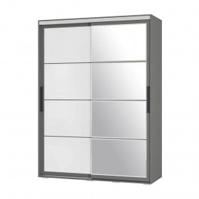Шкаф-купе Крафт-6 1.6 м ШКК-06 (графит) в Ялуторовске - yalutorovsk.ok-mebel.com | фото 3