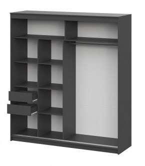 Шкаф-купе ШКП 3 МАКС (2000) Графит серый в Ялуторовске - yalutorovsk.ok-mebel.com | фото 3
