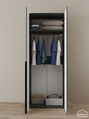 Шкаф Linnea MHR-2 2050х800х510 (Графит-М 11.1.25) в Ялуторовске - yalutorovsk.ok-mebel.com | фото 4