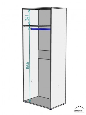 Шкаф Linnea MHR-2PO 2050х800х510 (Белый-М 11.1.2) в Ялуторовске - yalutorovsk.ok-mebel.com | фото 3