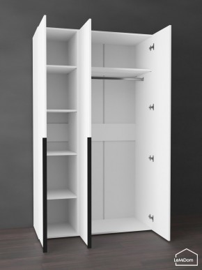 Шкаф Linnea MHR-3-1 2050х1200х510 (Белый-М 11.1.2) в Ялуторовске - yalutorovsk.ok-mebel.com | фото 4
