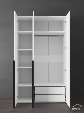 Шкаф Linnea MHR-3-2 2050х1200х510 (Белый-М 11.1.2) в Ялуторовске - yalutorovsk.ok-mebel.com | фото 5