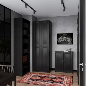 Шкаф МАКС двухстворчатый, цвет Дуб Венге в Ялуторовске - yalutorovsk.ok-mebel.com | фото 4