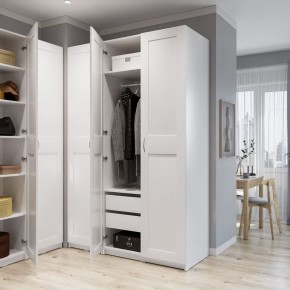Шкаф МАКС однодверный, цвет белый в Ялуторовске - yalutorovsk.ok-mebel.com | фото 4