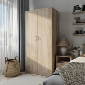 Шкаф ПЕГАС двухдверный, цвет Дуб Сонома в Ялуторовске - yalutorovsk.ok-mebel.com | фото 4