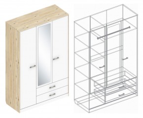 Шкаф "Милана" 3-х створчатый с 2 ящиками в Ялуторовске - yalutorovsk.ok-mebel.com | фото 3