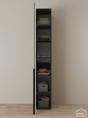 Шкаф с антресолью Linnea MHR-1A-2 2450х400х510 (Графит-М 11.1.25) в Ялуторовске - yalutorovsk.ok-mebel.com | фото 4
