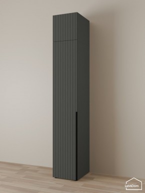 Шкаф с антресолью Linnea MHR-1A-4 2450х400х510 (Графит-М 11.1.25) в Ялуторовске - yalutorovsk.ok-mebel.com | фото