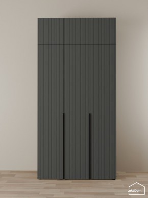 Шкаф с антресолью Linnea MHR-3A-2 2450х1200х510 (Графит-М 11.1.25) в Ялуторовске - yalutorovsk.ok-mebel.com | фото