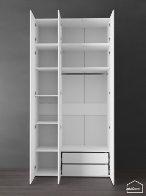 Шкаф с антресолью Linnea MHR-3POA-2 2450х1200х510 (Белый-М 11.1.2) в Ялуторовске - yalutorovsk.ok-mebel.com | фото 6