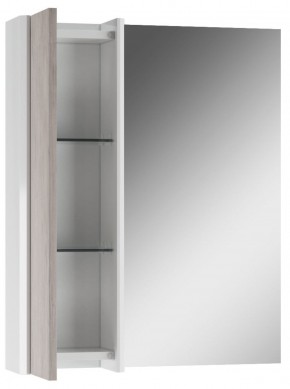 Шкаф-зеркало Uno 60 Дуб серый левый/правый Домино (DU1503HZ) в Ялуторовске - yalutorovsk.ok-mebel.com | фото 3