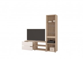 Стенка АНТАЛИЯ 1 (Сонома/Графит софт) в Ялуторовске - yalutorovsk.ok-mebel.com | фото 2