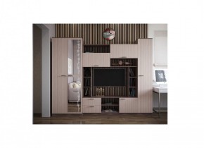 Стенка Марта 11 (Ясень темный/светлый) в Ялуторовске - yalutorovsk.ok-mebel.com | фото 2