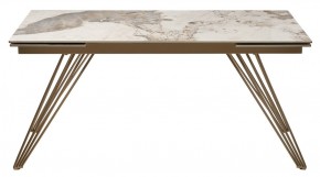 Стол ACERRA NEW 160 GLOSS LUXURY PANDORA SOLID CERAMIC/ каркас цвета шампань, ®DISAUR в Ялуторовске - yalutorovsk.ok-mebel.com | фото 11