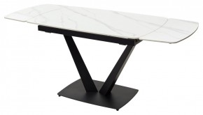 Стол ALATRI 120 MATT WHITE MARBLE SOLID CERAMIC / BLACK, ®DISAUR в Ялуторовске - yalutorovsk.ok-mebel.com | фото 10