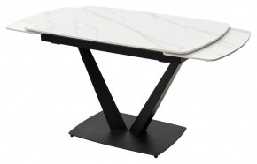 Стол ALATRI 120 MATT WHITE MARBLE SOLID CERAMIC / BLACK, ®DISAUR в Ялуторовске - yalutorovsk.ok-mebel.com | фото 8