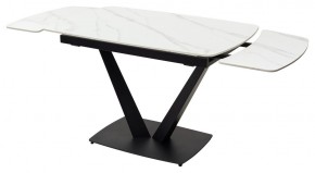 Стол ALATRI 120 MATT WHITE MARBLE SOLID CERAMIC / BLACK, ®DISAUR в Ялуторовске - yalutorovsk.ok-mebel.com | фото 9
