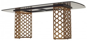 Стол CHIAVARI 220 KL-188 Контрастный мрамор матовый, итальянская керамика / Шампань, ®DISAUR в Ялуторовске - yalutorovsk.ok-mebel.com | фото 5