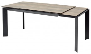 Стол CREMONA 180 KL-61 Под дерево, итальянская керамика / черный каркас, ®DISAUR в Ялуторовске - yalutorovsk.ok-mebel.com | фото 7