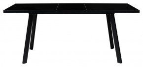 Стол ФИН 120 Черный, стекло/ Черный каркас М-City в Ялуторовске - yalutorovsk.ok-mebel.com | фото