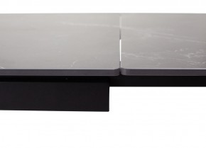 Стол FORIO 160 MATT BLACK MARBLE SOLID CERAMIC / BLACK, ®DISAUR в Ялуторовске - yalutorovsk.ok-mebel.com | фото 2