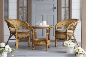 Стол круглый Пеланги 02/15 (Миндаль матовый) в Ялуторовске - yalutorovsk.ok-mebel.com | фото 3