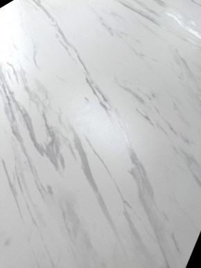 Стол MATERA 160 MARBLES KL-99 Белый мрамор матовый, итальянская керамика/ черный каркас, ®DISAUR в Ялуторовске - yalutorovsk.ok-mebel.com | фото 3