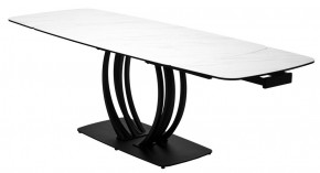 Стол MATERA 160 MARBLES KL-99 Белый мрамор матовый, итальянская керамика/ черный каркас, ®DISAUR в Ялуторовске - yalutorovsk.ok-mebel.com | фото 8