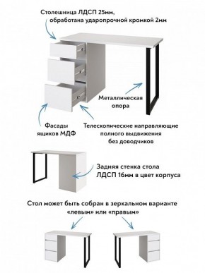 Стол письменный Эконом стандарт С-401 в Ялуторовске - yalutorovsk.ok-mebel.com | фото 6