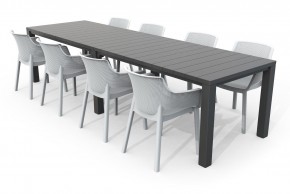 Стол раскладной Джули (Julie Double table 2 configurations) Графит в Ялуторовске - yalutorovsk.ok-mebel.com | фото 7