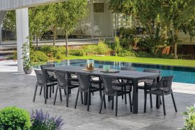 Стол раскладной Джули (Julie Double table 2 configurations) Графит в Ялуторовске - yalutorovsk.ok-mebel.com | фото 4