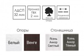 Стол раскладной Ялта-2 (опоры массив резной) в Ялуторовске - yalutorovsk.ok-mebel.com | фото 4