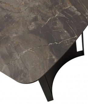 Стол RASMUS 160 KL-80 Серый мрамор, итальянская керамика / черный каркас, ®DISAUR в Ялуторовске - yalutorovsk.ok-mebel.com | фото 9