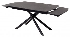 Стол RIVOLI 140 MATT BLACK MARBLE SOLID CERAMIC / BLACK, ®DISAUR в Ялуторовске - yalutorovsk.ok-mebel.com | фото 6