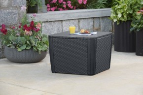 Стол-сундук Лузон Плюс (Luzon Plus Flat Wicker), графит в Ялуторовске - yalutorovsk.ok-mebel.com | фото