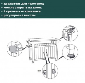 Столик для барбекю 207 Л (Unity XL 207L) в Ялуторовске - yalutorovsk.ok-mebel.com | фото 8