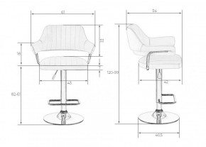 Стул барный DOBRIN CHARLY LM-5019 (коричневый) в Ялуторовске - yalutorovsk.ok-mebel.com | фото 2