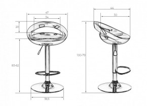 Стул барный DOBRIN DISCO LM-1010 (оранжевый) в Ялуторовске - yalutorovsk.ok-mebel.com | фото 1