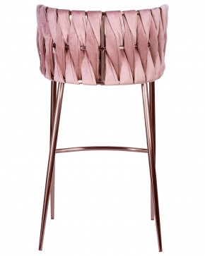 Стул барный DOBRIN EMMA ROSE GOLD, розовый велюр (VF-10) в Ялуторовске - yalutorovsk.ok-mebel.com | фото 5