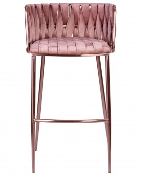 Стул барный DOBRIN EMMA ROSE GOLD, розовый велюр (VF-10) в Ялуторовске - yalutorovsk.ok-mebel.com | фото 6