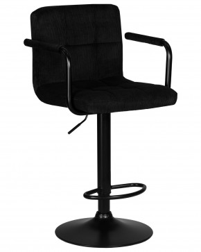 Стул барный DOBRIN KRUGER ARM BLACK, черный вельвет (LAR-E2041-52) в Ялуторовске - yalutorovsk.ok-mebel.com | фото