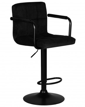 Стул барный DOBRIN KRUGER ARM BLACK, черный вельвет (LAR-E2041-52) в Ялуторовске - yalutorovsk.ok-mebel.com | фото 2