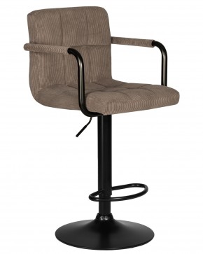 Стул барный DOBRIN KRUGER ARM BLACK, какао вельвет (LAR-E2041-05) в Ялуторовске - yalutorovsk.ok-mebel.com | фото 2