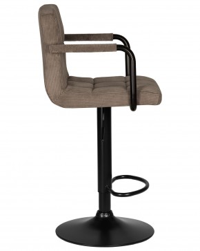 Стул барный DOBRIN KRUGER ARM BLACK, какао вельвет (LAR-E2041-05) в Ялуторовске - yalutorovsk.ok-mebel.com | фото 3