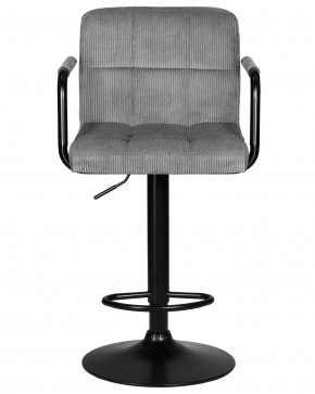 Стул барный DOBRIN KRUGER ARM BLACK, серый вельвет (LAR-E2041-25) в Ялуторовске - yalutorovsk.ok-mebel.com | фото 6