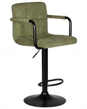 Стул барный DOBRIN KRUGER ARM BLACK, зеленый вельвет (LAR-E2041-7) в Ялуторовске - yalutorovsk.ok-mebel.com | фото 2